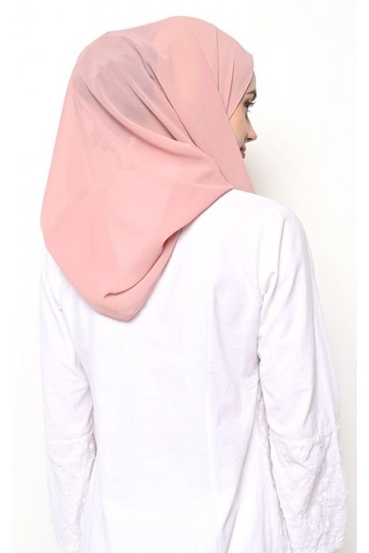 Pasmina Cerutti Baby Doll Jahit Tepi Old Rose